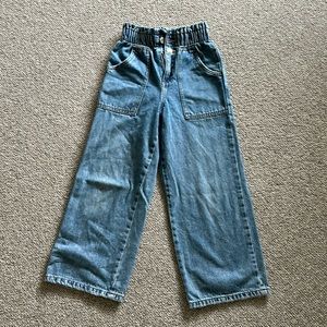 Zara girls wide leg jeans